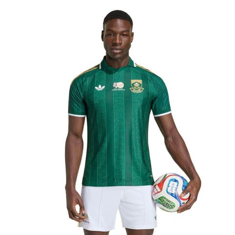 Men's adidas  Green South Africa National Team Away On-Field Authentic Jersey