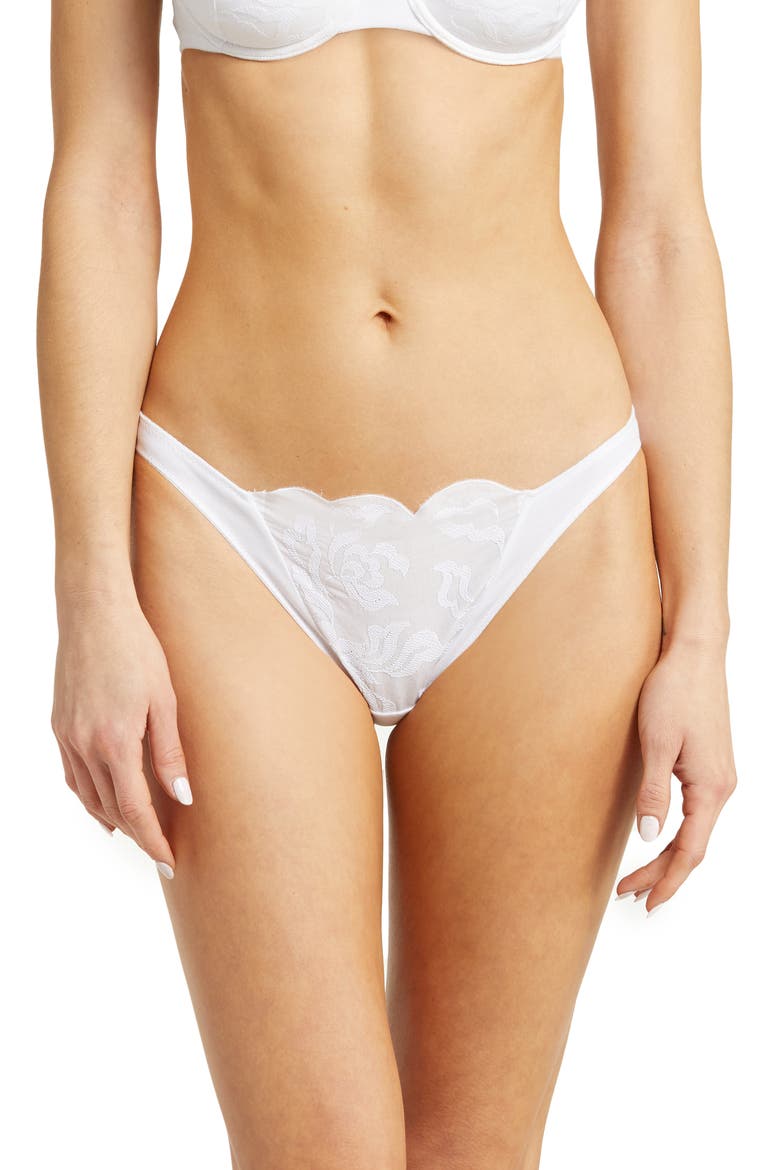 Essence Embroidered Bikini, Main, color, BRGT WHITE