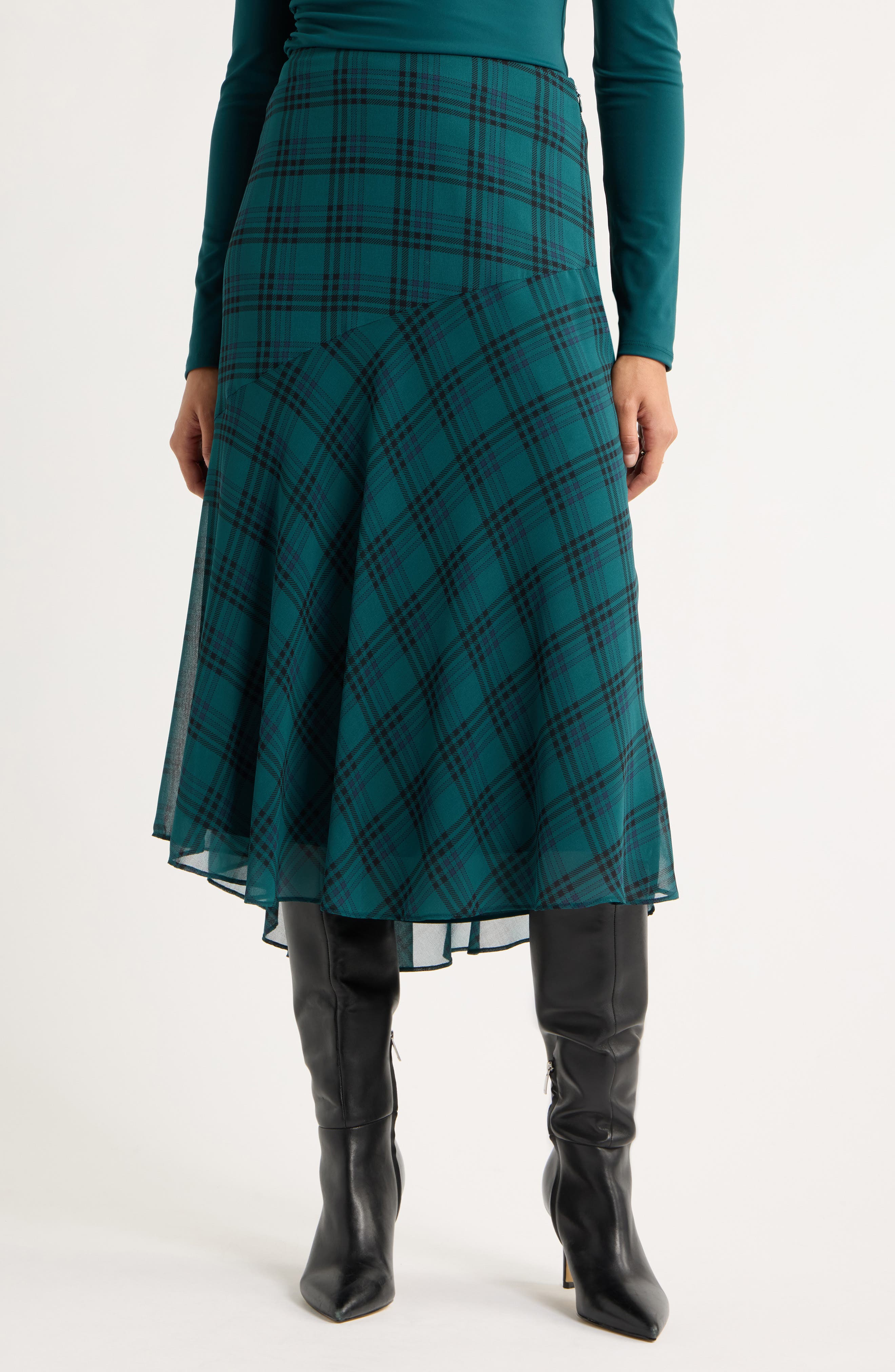 selected TEAL- NAVY JENS PLAID