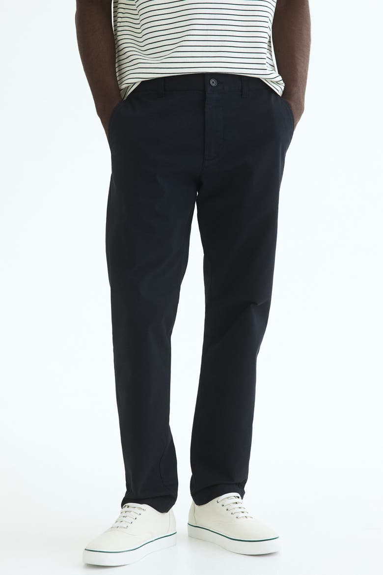 Slim Fit Cotton Chinos, Alternate, color, Navy blue