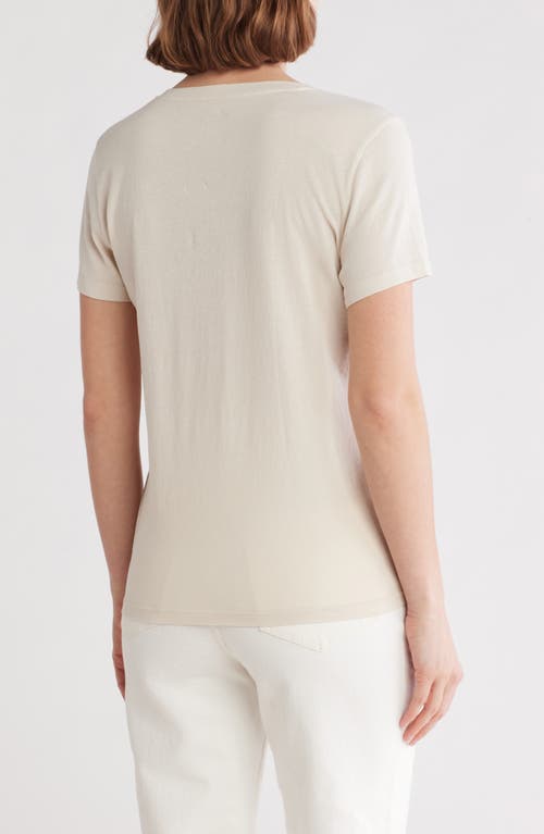 Madewell Soft Fade V-neck Cotton T-shirt In Dove