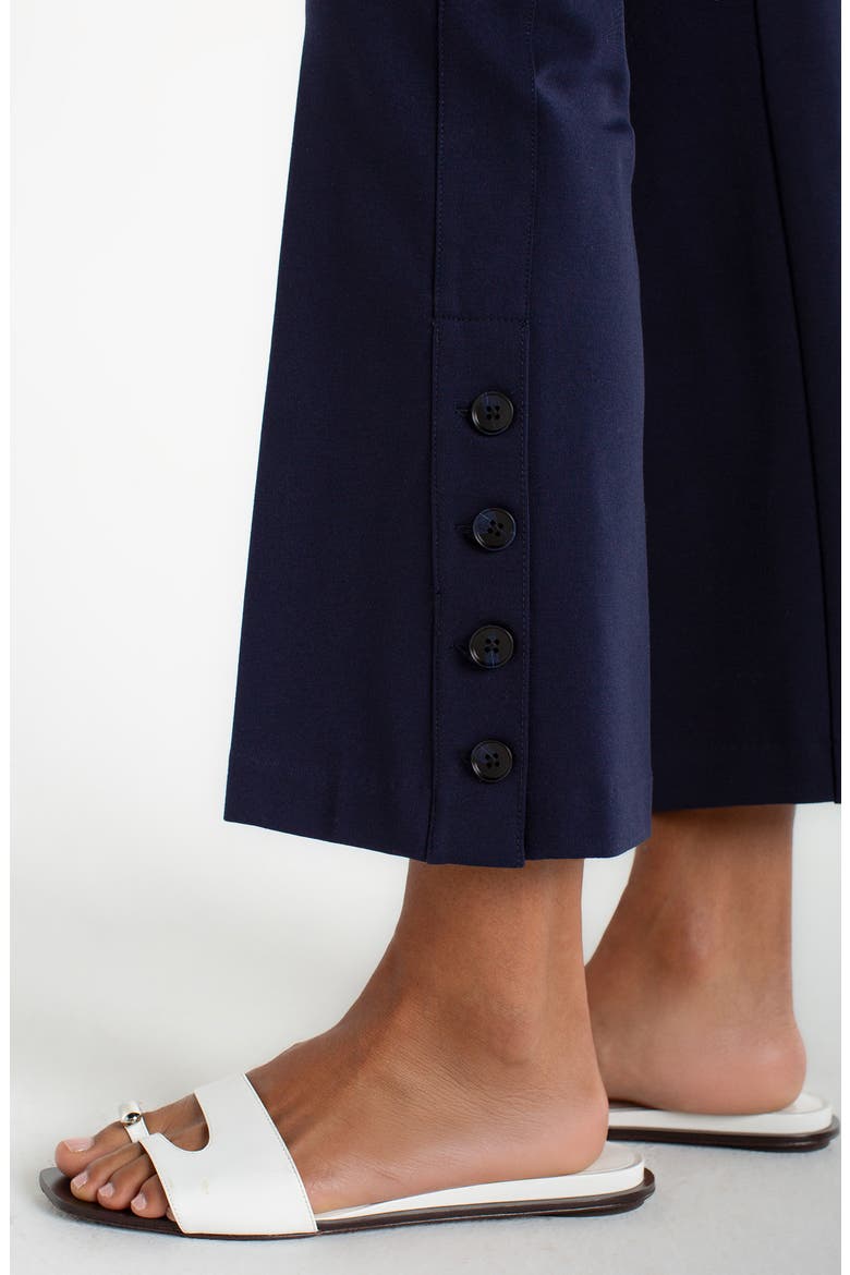 Stella Pull-On Kick Flare Ponte Pants, Alternate, color, CADET BLUE