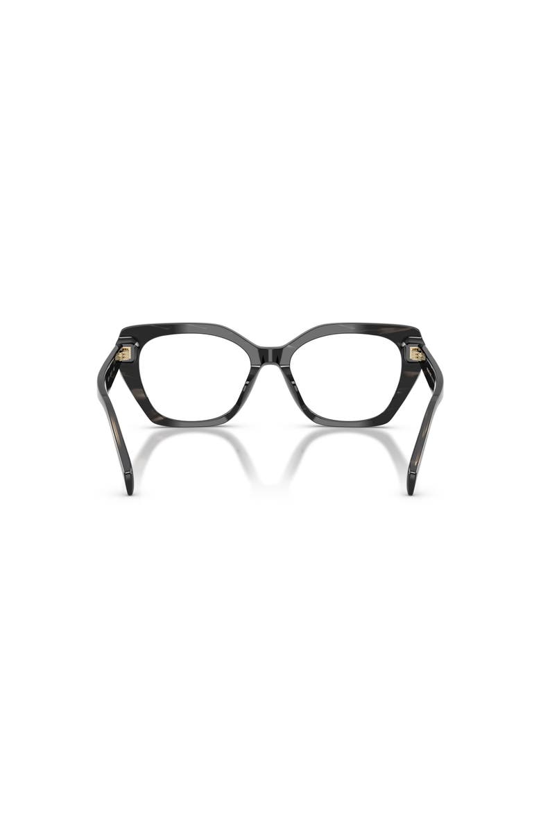 Michael Kors 53mm Irregular optical glasses, Alternate, color, Black