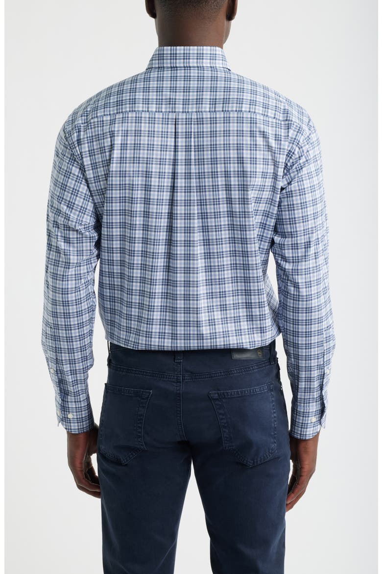 Shane Performance Twill Button-Down Shirt, Alternate, color, WINDY BLUE