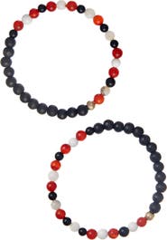 The Healer’s Collection Men's N4 Body Healing Set of 2 Healer's Bracelets