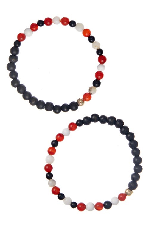 The Healer’s Collection Men's N4 Body Healing Set of 2 Healer's Bracelets in Black  product