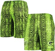 New Era Men's New Era Neon Green Green Bay Packers Summer Pop Shorts