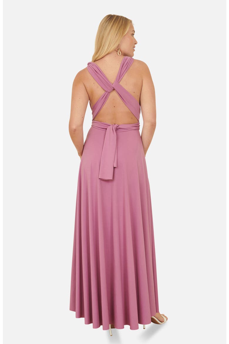 Jersey Stretch Multiway Maxi Dress, Alternate, color, Pink