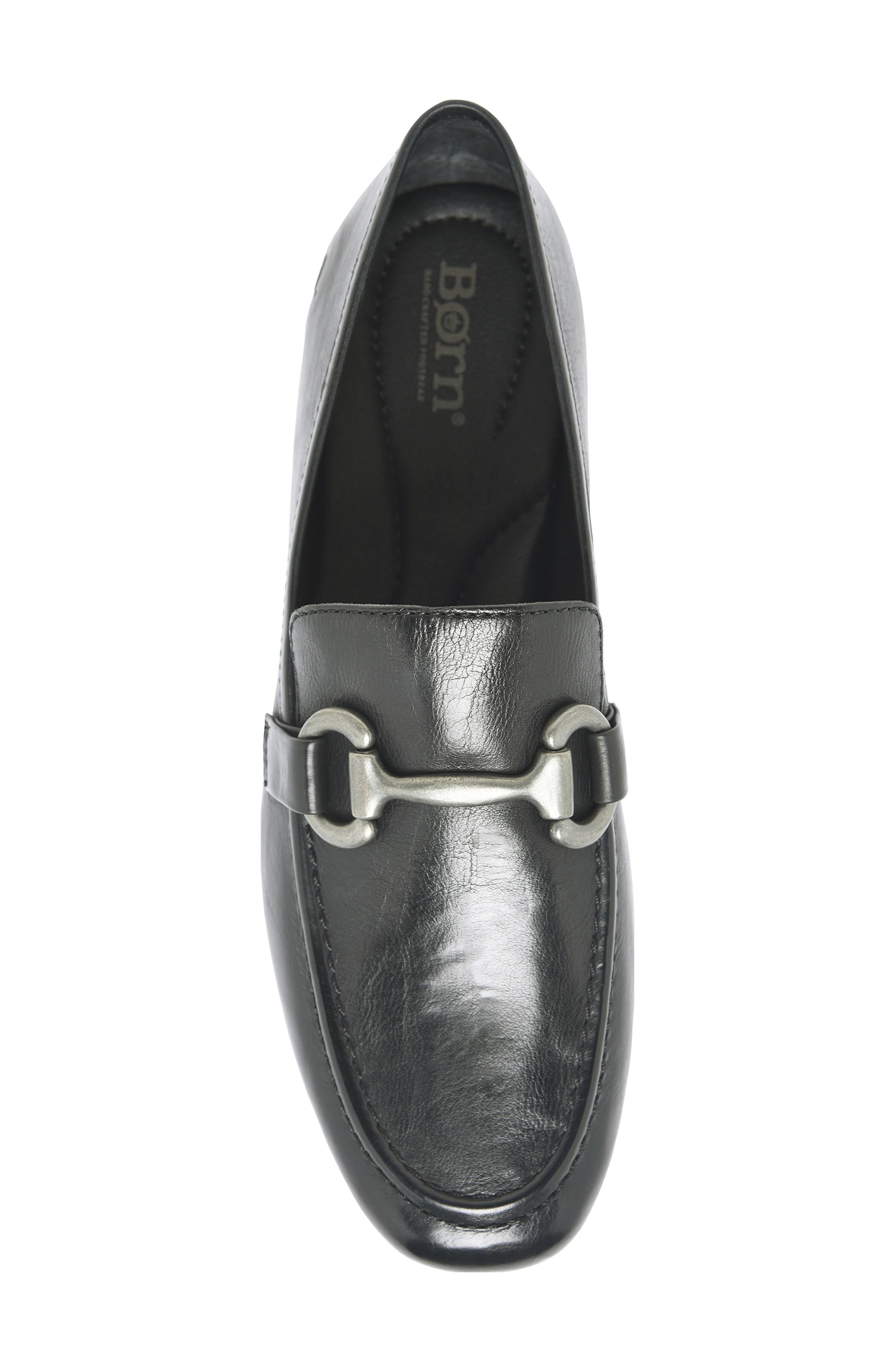 Børn Leyla Moc Toe Bit Loafer, Alternate, color, Black Leather