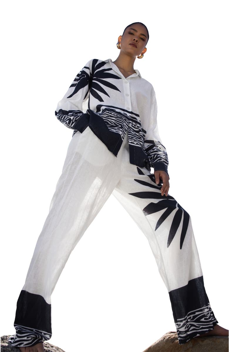 DIARRABLU Tova Pants, Alternate, color, Baya Navy