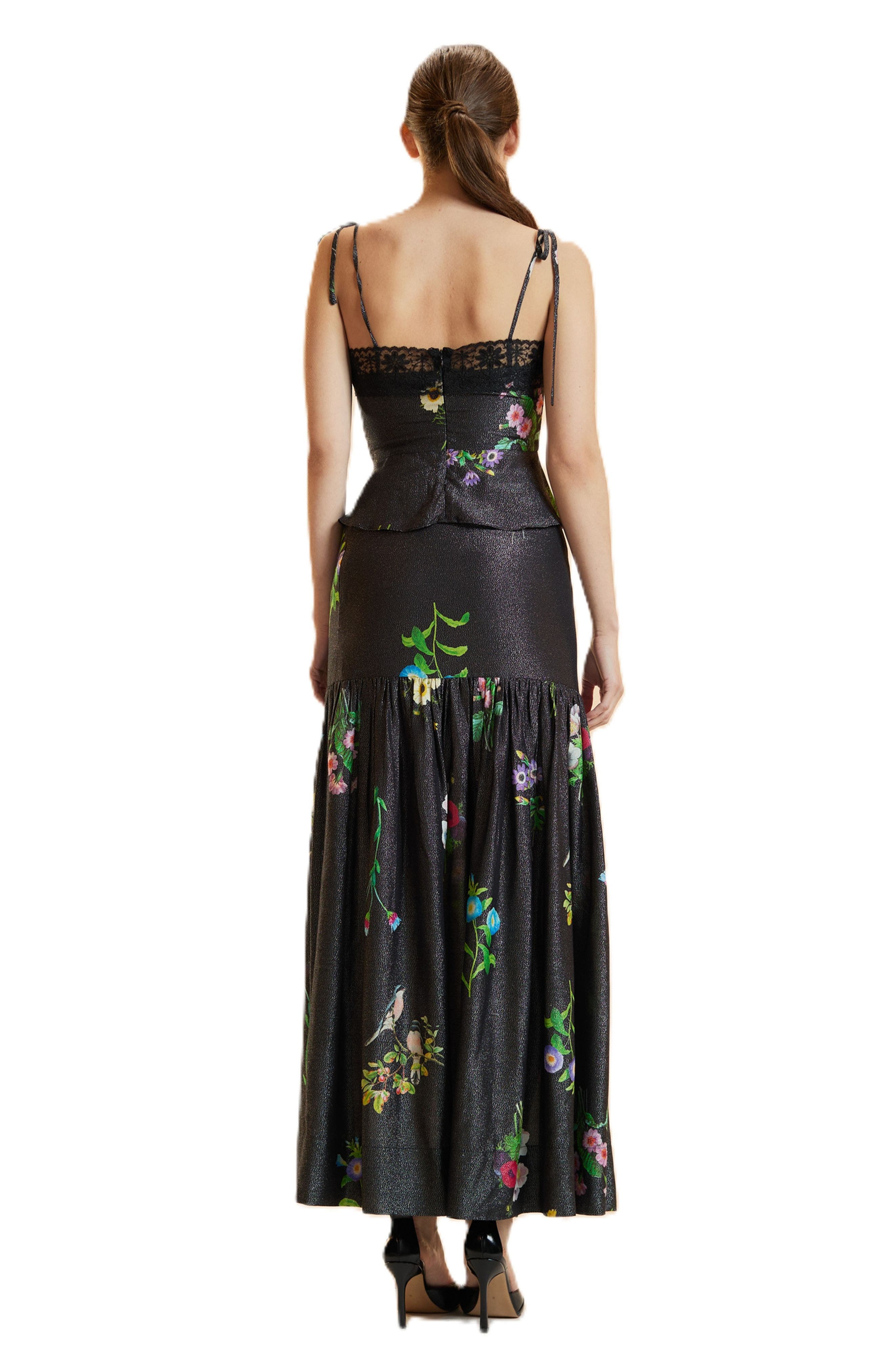 Printed Lurex Skirt - image 2