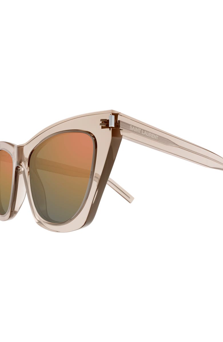 Saint Laurent Kate 55mm Cat Eye Sunglasses, Alternate, color, 