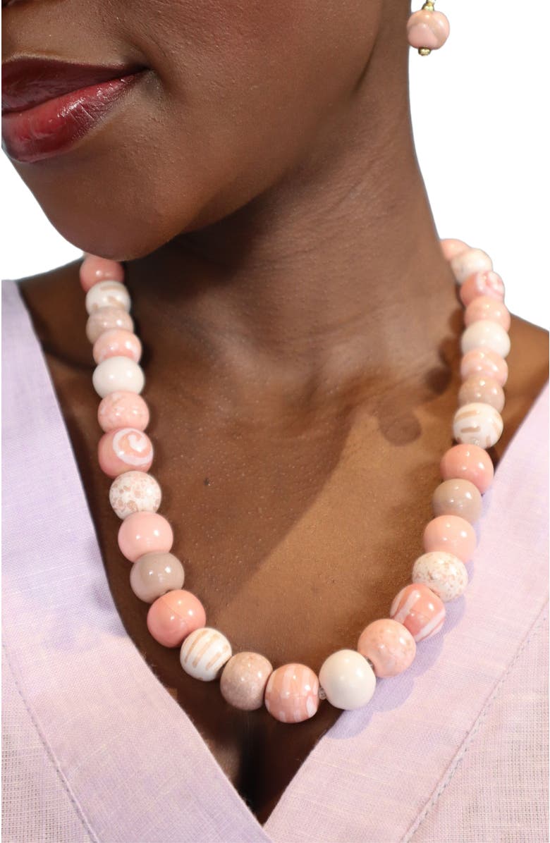 Kazuri Heavenly Pink Necklace - 18", Alternate, color, Multi