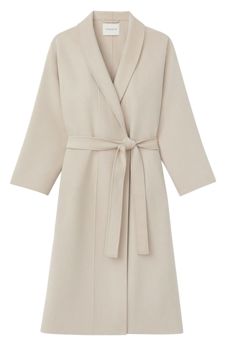 Lafayette 148 New York Shawl Collar Cashmere Double Face Wrap Coat, Alternate, color, 