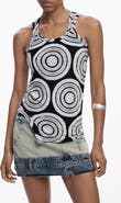Desigual Sleeveless Asymmetric T-Shirt