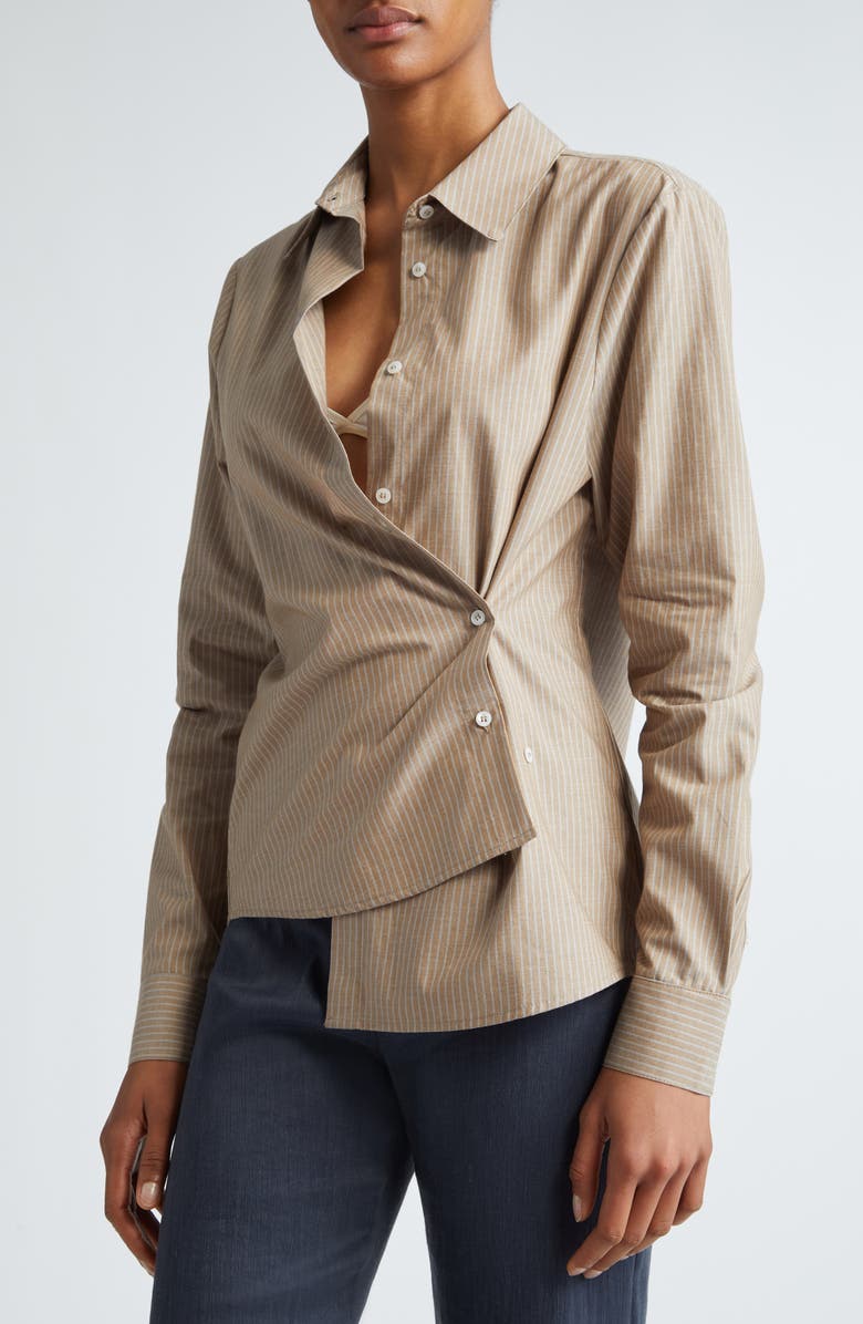 Paloma Wool Donald Stripe Cotton Button-Up Shirt, Alternate, color, 