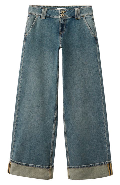 Low Waist Wide Leg Jeans