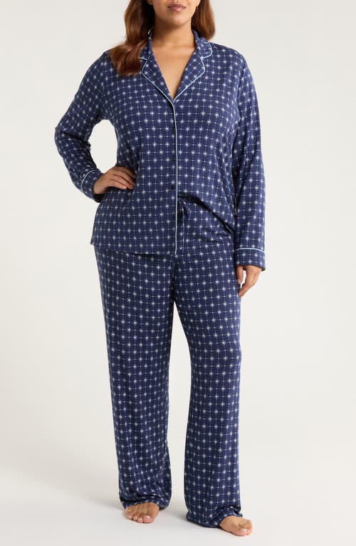 Nordstrom Moonlight Eco Knit Pajamas In Blue