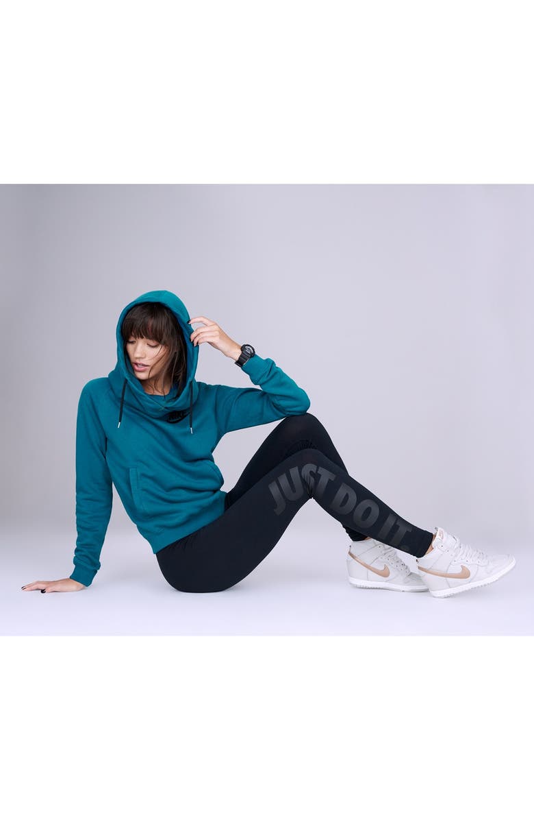 Nike 'Rally' Funnel Neck Hoodie, Main, color, 