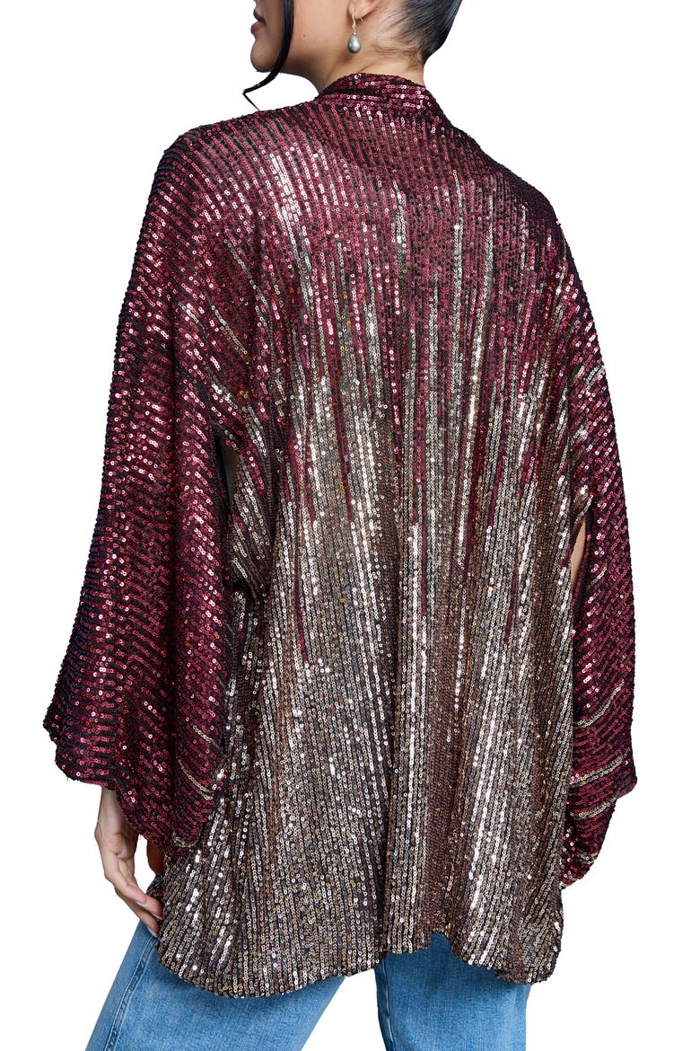 Sequin Party Duster, Alternate, color, BURGUNDY MULTI