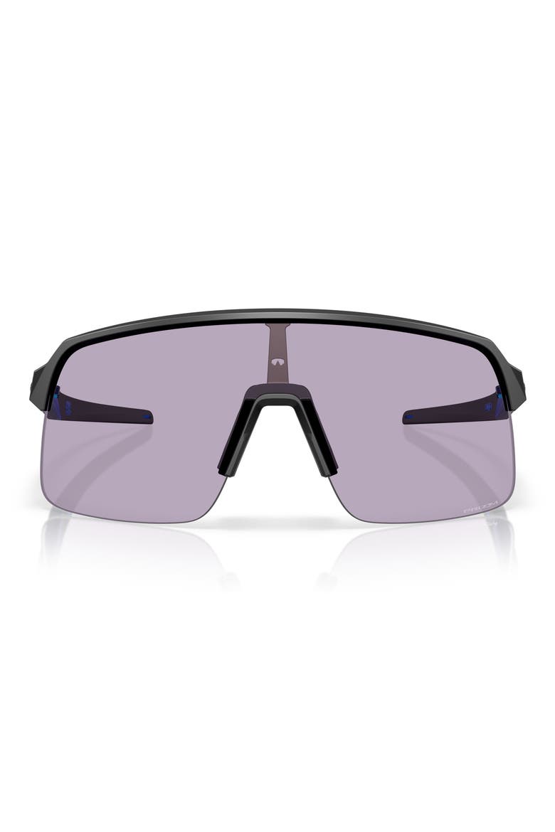 Sutro Lite Low Bridge Fit 139mm Prizm™ Semi Rimless Wrap Shield Sunglasses, Main, color, BLACK GREY