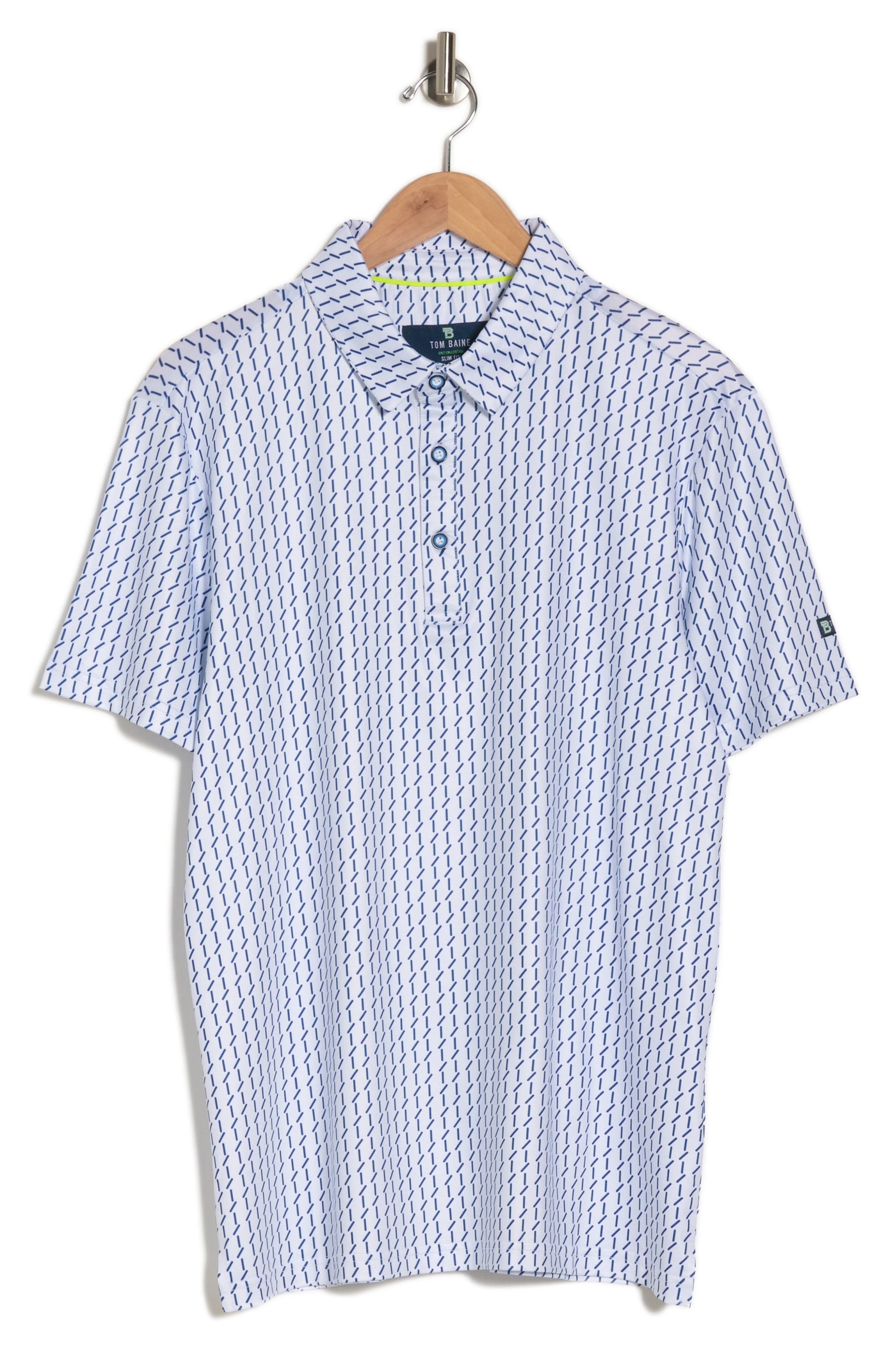 TOM BAINE Geo Slim Fit Performance Polo (Men) | Nordstromrack