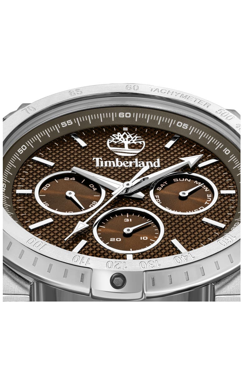Stonington Chronograph Leather Strap Watch, 45mm, Alternate, color, TAN