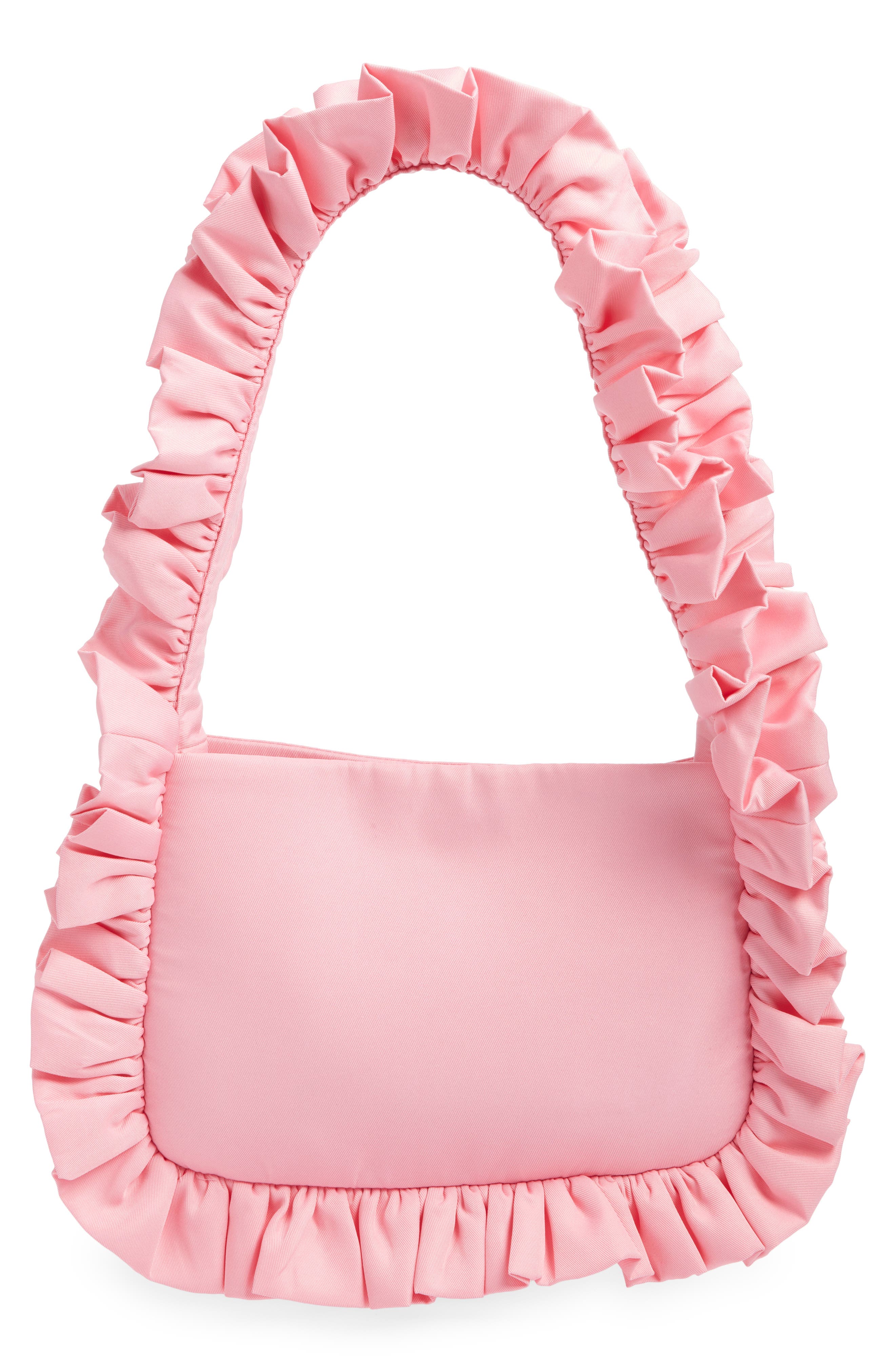 Baggy London Baguette Shoulder Bag in Baby Pink 