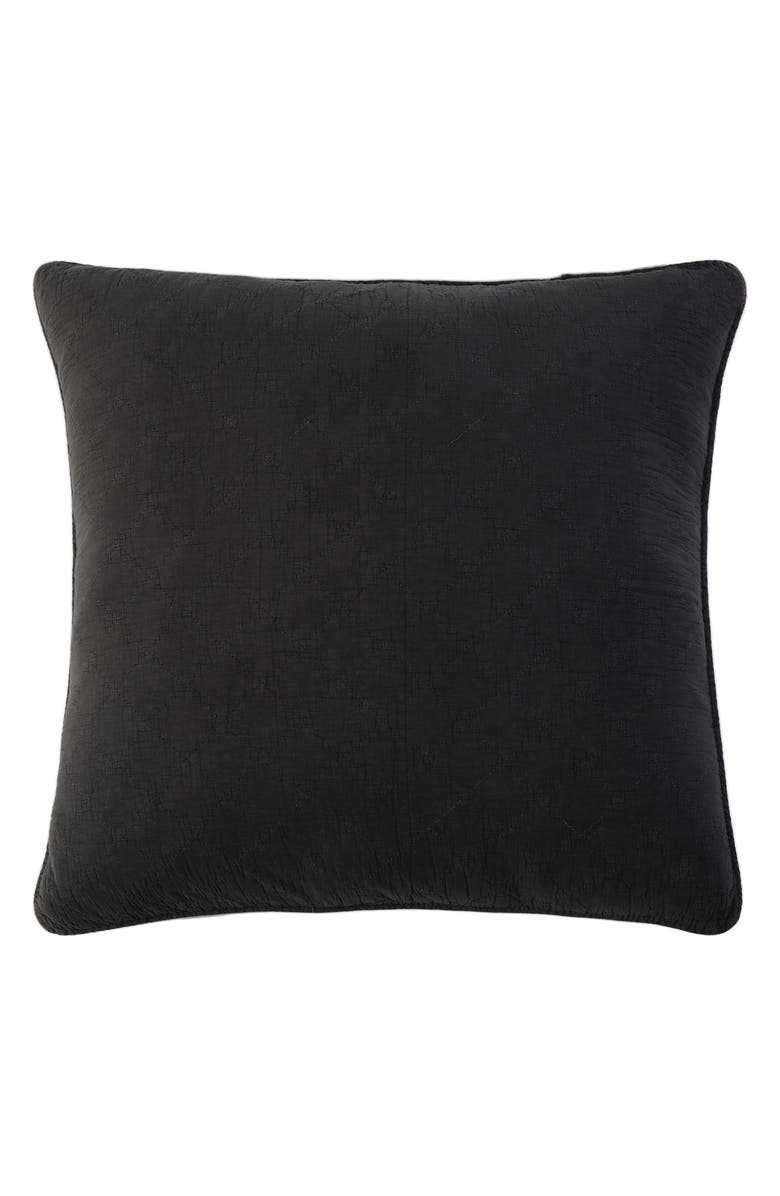 Pom Pom at Home Huntington Euro Pillow Sham, Main, color, Midnight