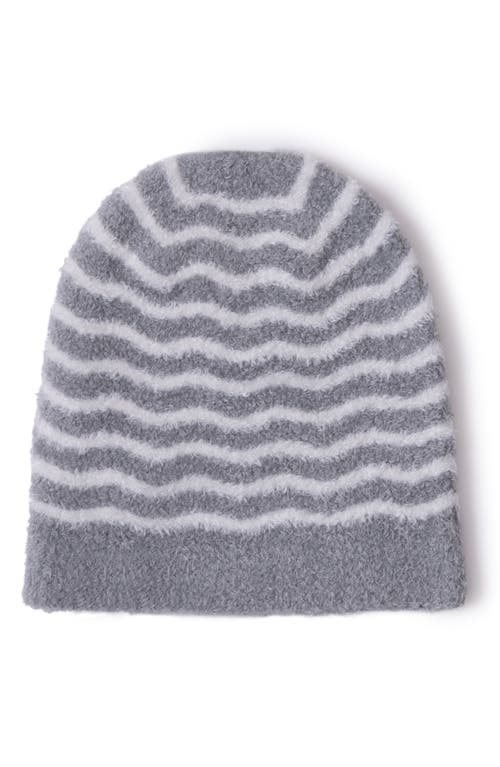Barefoot Dreams Cozychic® Wavy Stripe Baby Beanie In Gray