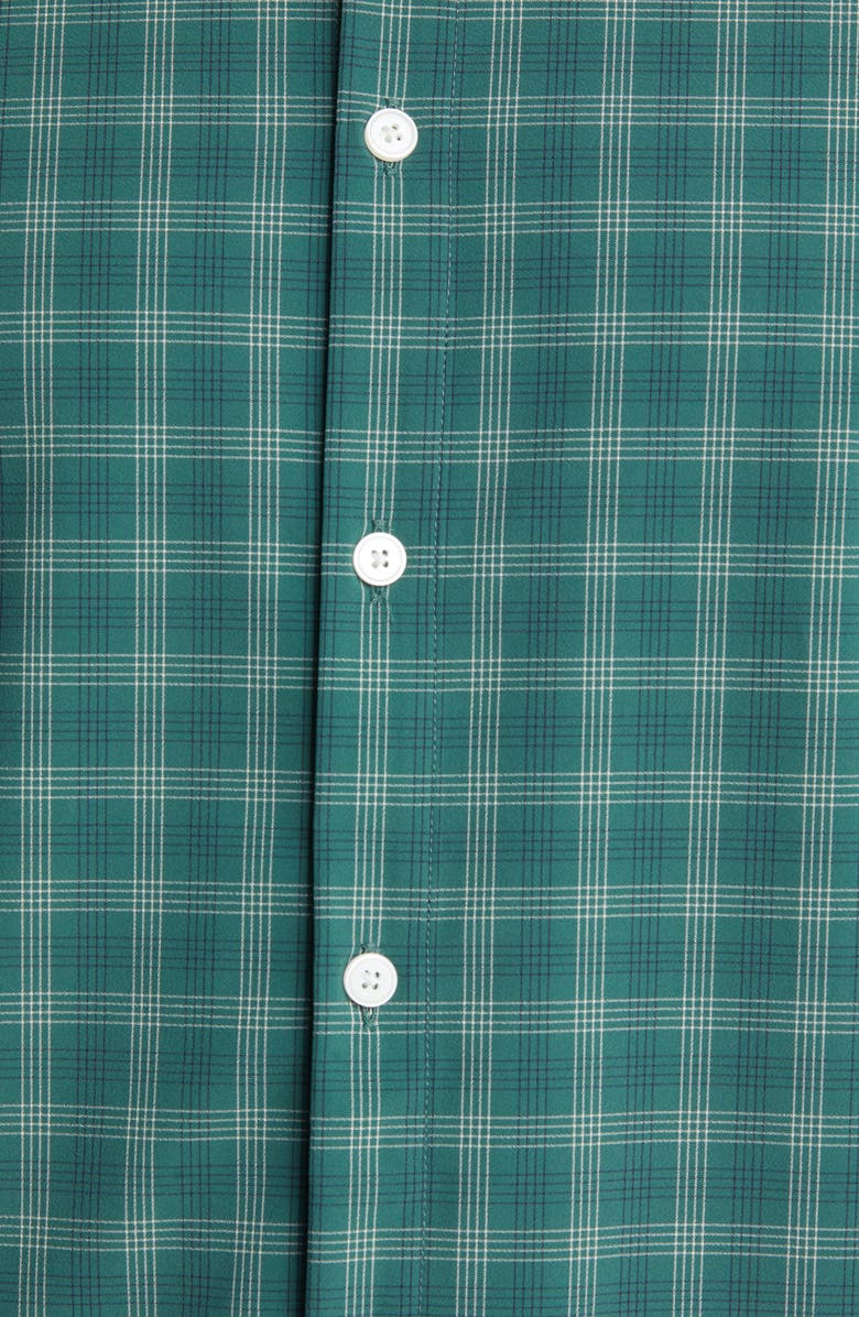 Mizzen+Main Leeward Trim Fit Bistro Green Check Peformance Button-Up Shirt, Alternate, color, 