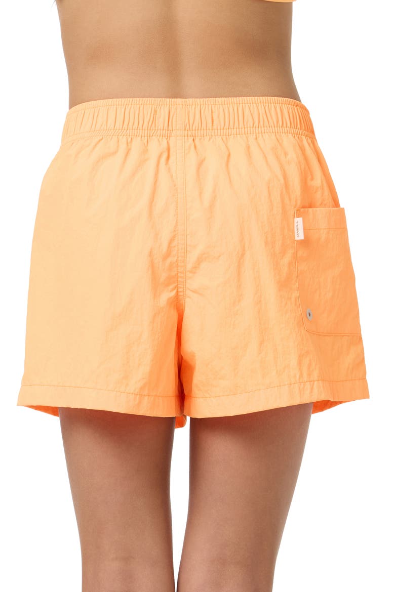 Kids' Wedge Board Shorts, Alternate, color, NEON APRICOT NECTAR
