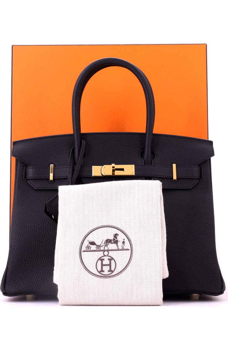 Pre-Owned Hermes Birkin Handbag Black Togo with Gold Hardware 30, Alternate, color, Noir