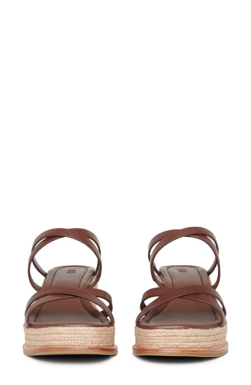 Paige Jenny Espadrille Platform Wedge Slide Sandal In Brown