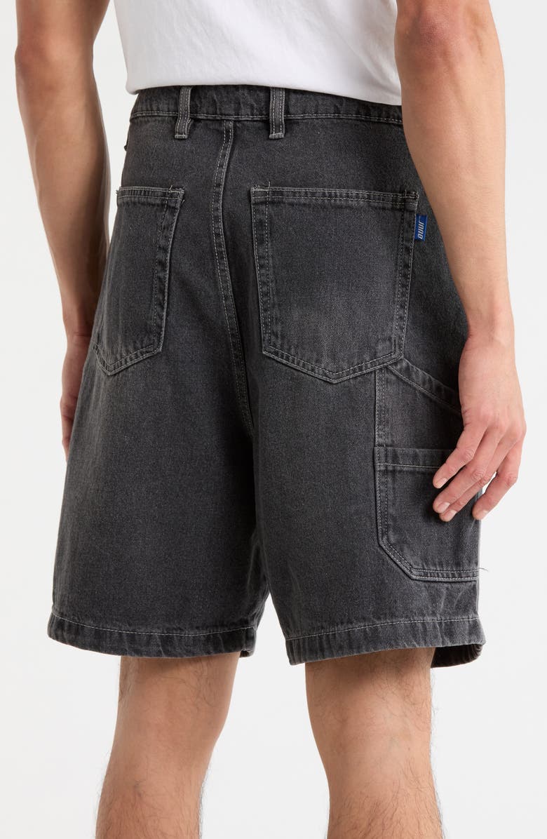 FLEECE FACTORY Cotton Denim Shorts, Alternate, color, Black