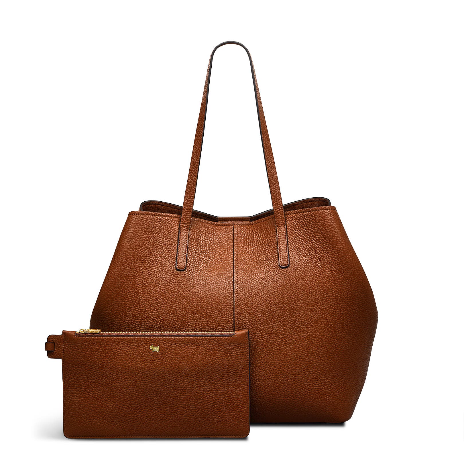 Dukes Place Large Open Top Tote Bag, Alternate, color, Saddle