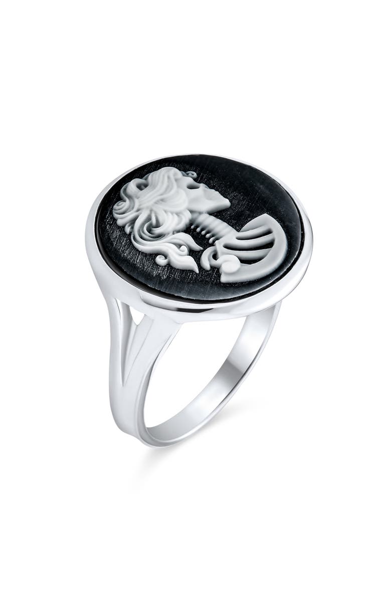 BLING JEWELRY Oval Female Cameo Ring, Alternate, color, 