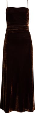 ASTR the Label Valery Sleeveless Velvet Midi Dress