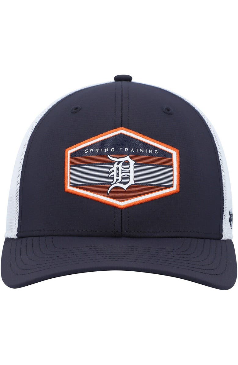 '47 Men's '47 Navy/White Detroit Tigers Spring Training Burgess Trucker Adjustable Hat, Alternate, color, 