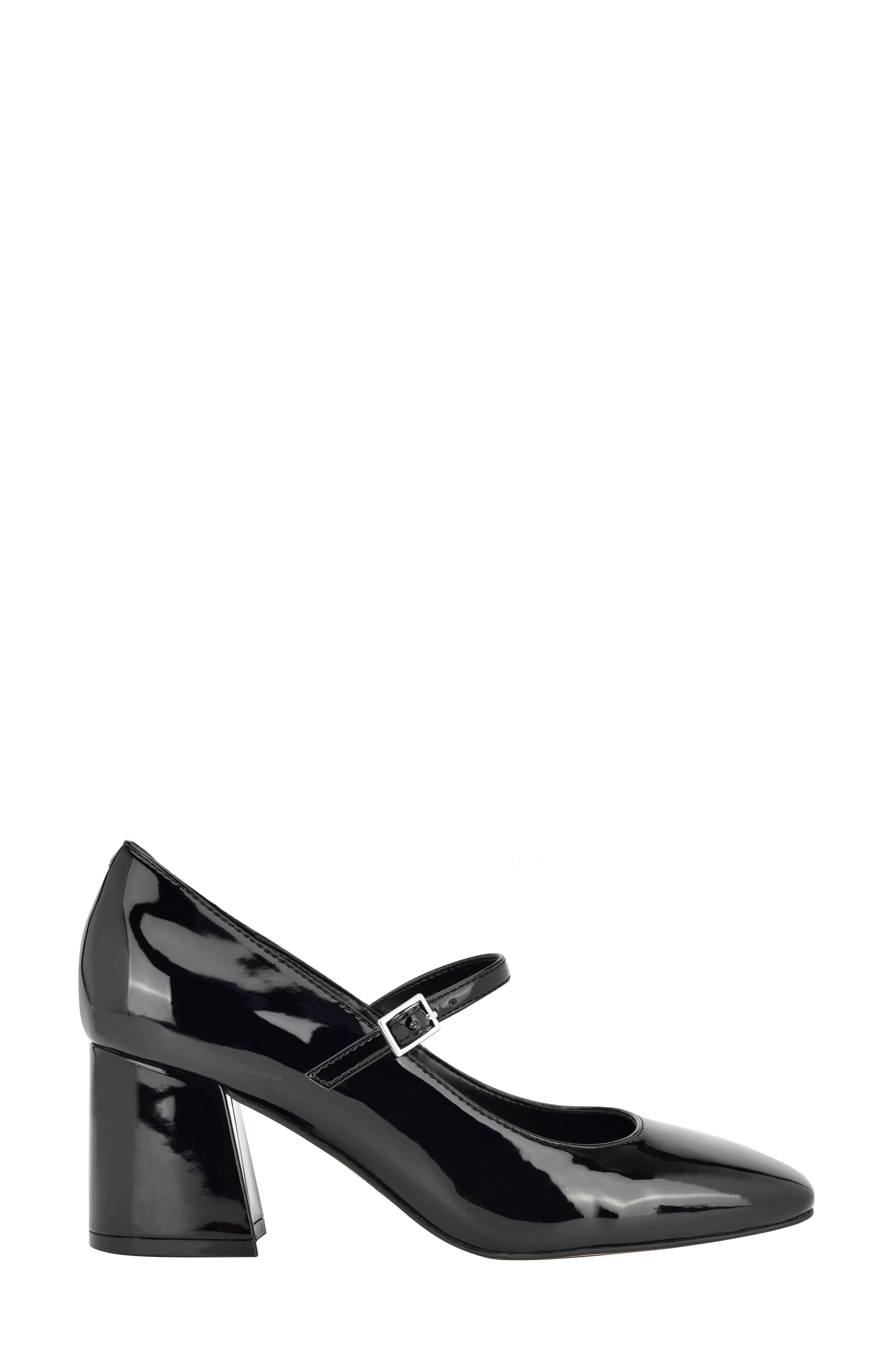 Calvin Klein Jatlee Block Heel Pump, Alternate, color, Black