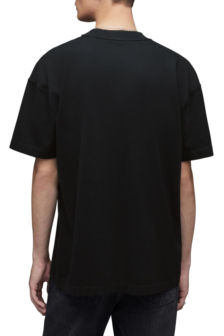 Isac Cotton T-Shirt, Alternate, color, JET BLACK
