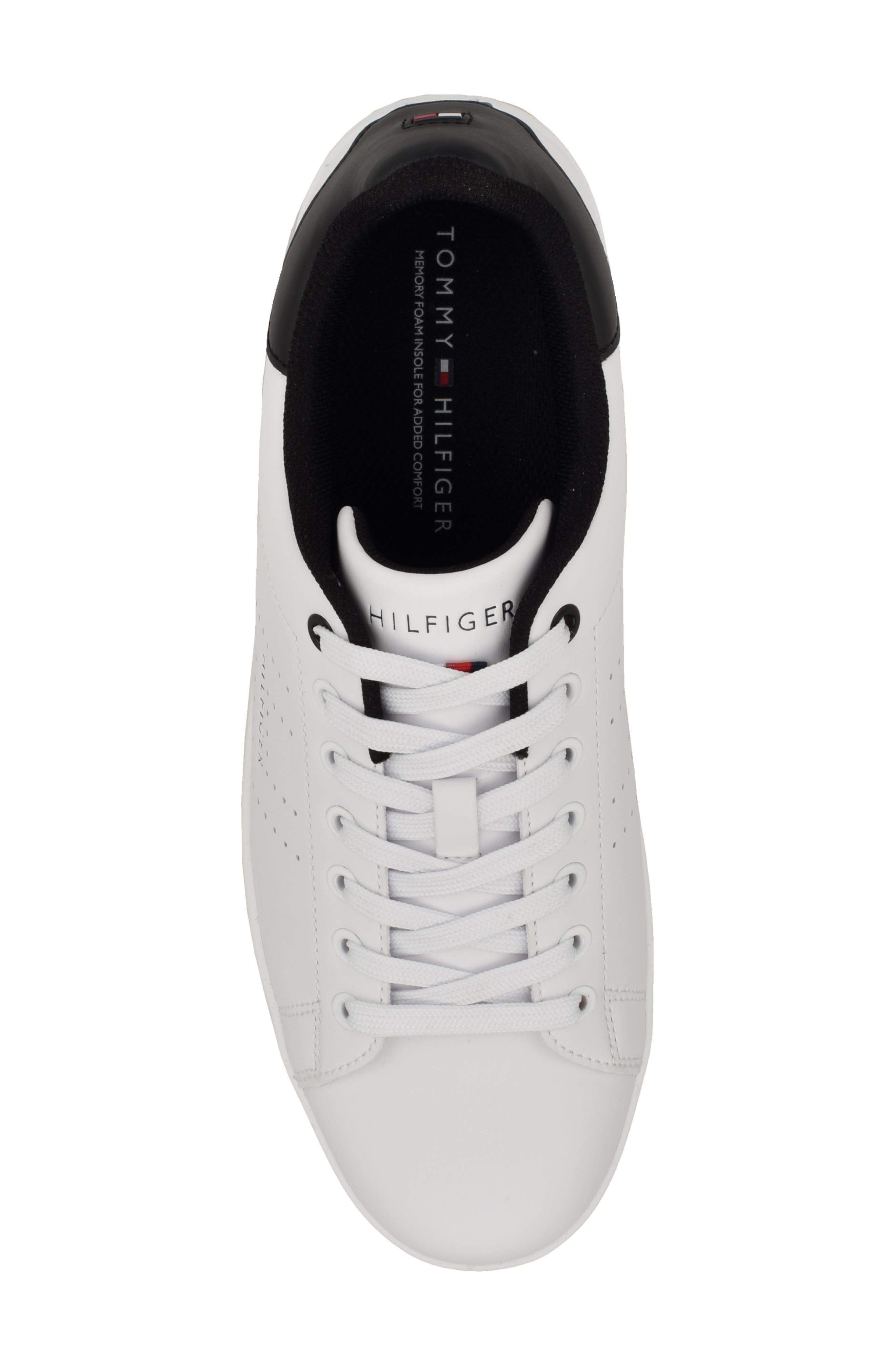 Tommy Hilfiger Liston Sneaker, Alternate, color, Whi06 - White/Black