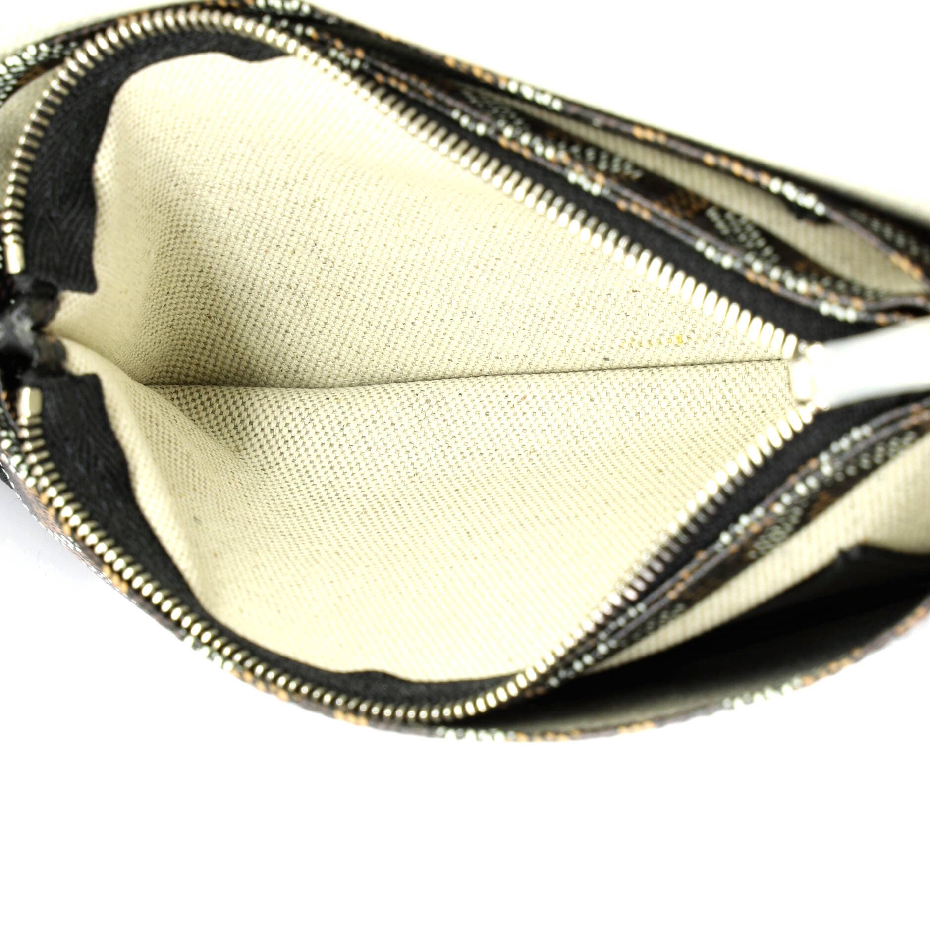 Pre-Owned Goyard Plumet Clutch Wallet Coated Canvas, Alternate, color, Brown