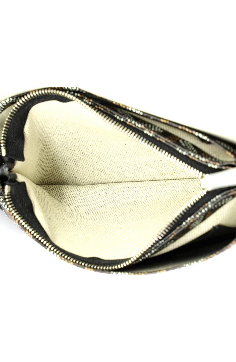 Pre-Owned Goyard Plumet Clutch Wallet Coated Canvas, Alternate, color, Brown