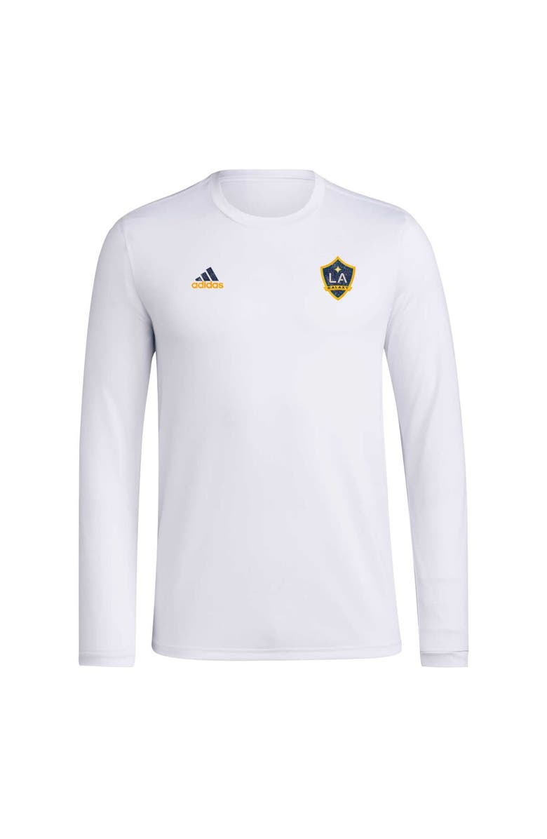 adidas Men's adidas White LA Galaxy Local Stoic Long Sleeve T-Shirt, Alternate, color, White