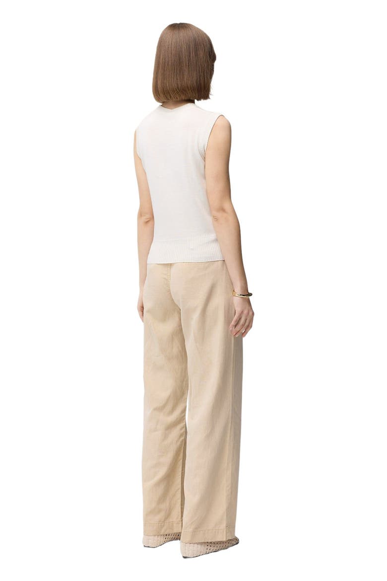 Cashmere Silk Sleeveless Top, Alternate, color, whisper white