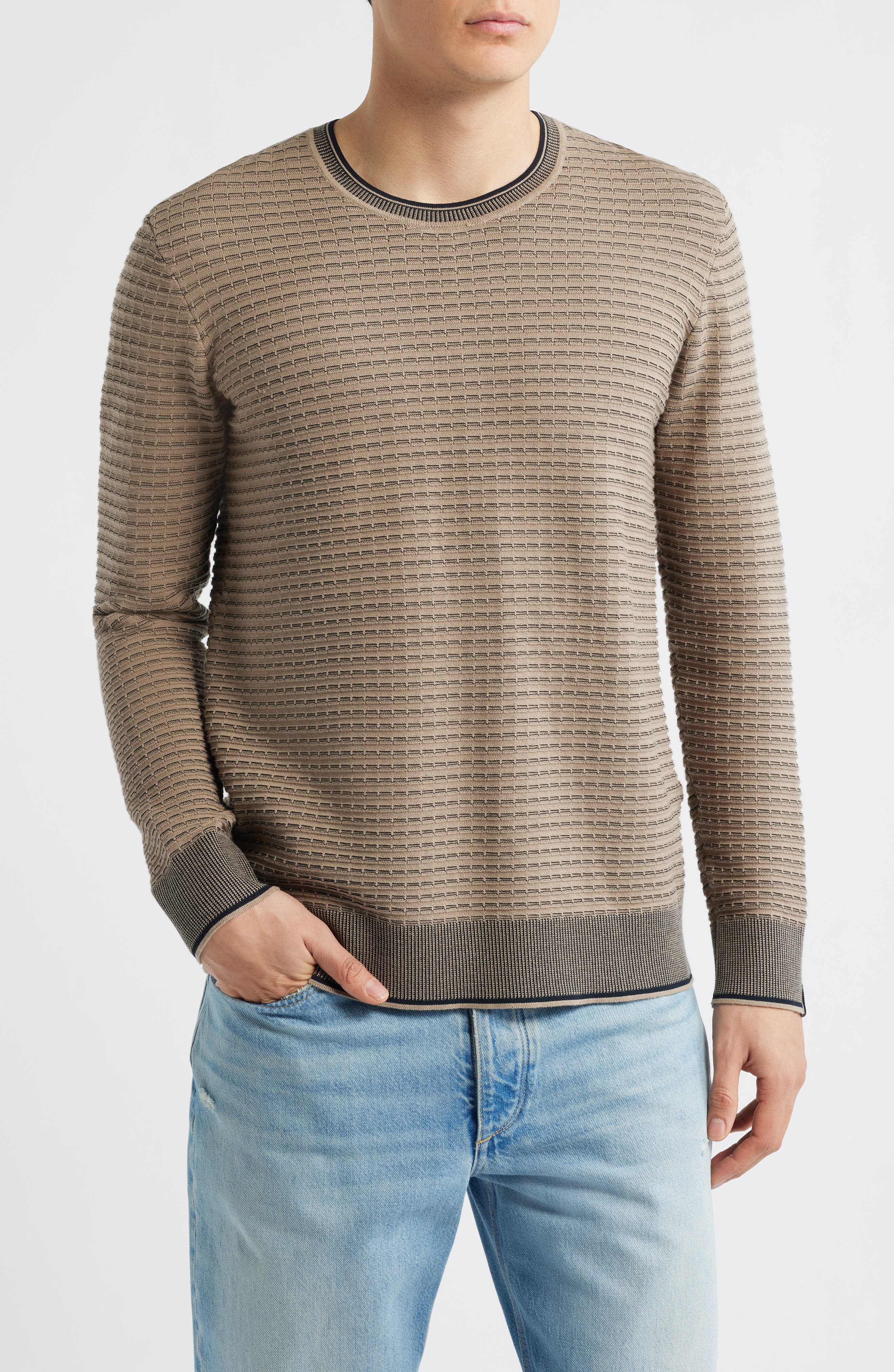 Harvey Stripe Cotton Blend Sweater - image 5
