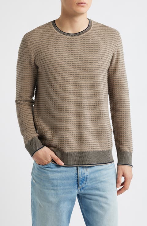 Harvey Stripe Cotton Blend Sweater