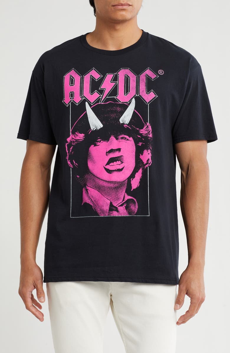 Philcos AC/DC Horns Cotton Graphic T-Shirt, Main, color, 