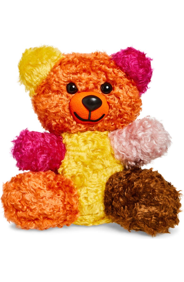 Moschino Teddy Bear Mohair Blend Faux Fur Clutch, Main, color,